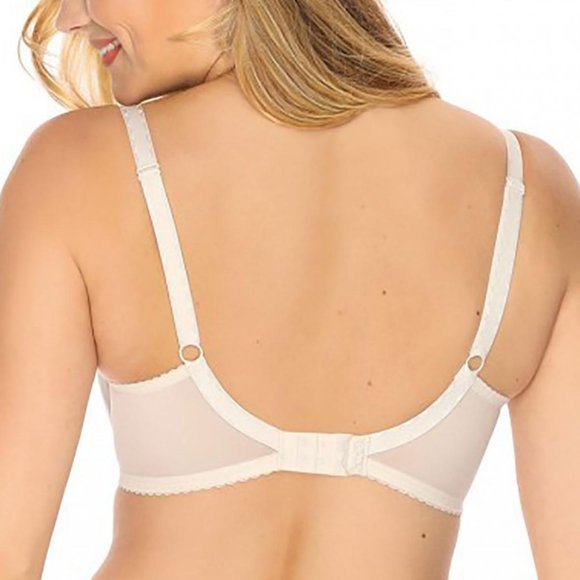 NWT Paramour by Felina Bra: Captivate Underwire Sheer Lace Full-Figure Bra WHT - Picture 4 of 6